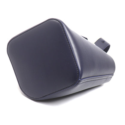 LOEWE ロエベ ぺブル バケットバッグ ミニ 2Wayショルダーバッグ ネイビー AANBBBMX01 レディース【中古】【極美品】