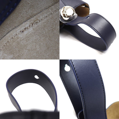 LOEWE ロエベ ぺブル バケットバッグ ミニ 2Wayショルダーバッグ ネイビー AANBBBMX01 レディース【中古】【極美品】