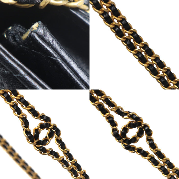 CHANEL シャネル マトラッセ フラップ フォンホルダー ショルダーバッグ ブラック AP3106 レディース【中古】【極美品】