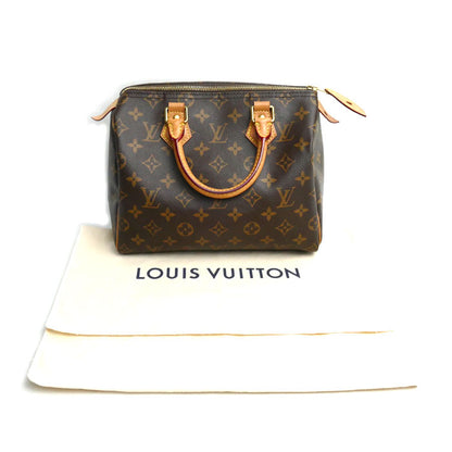 LOUIS VUITTON ルイ・ヴィトン モノグラム スピーディ25 ボストンバッグ ブラウン Ｍ41109 IC レディース【中古】