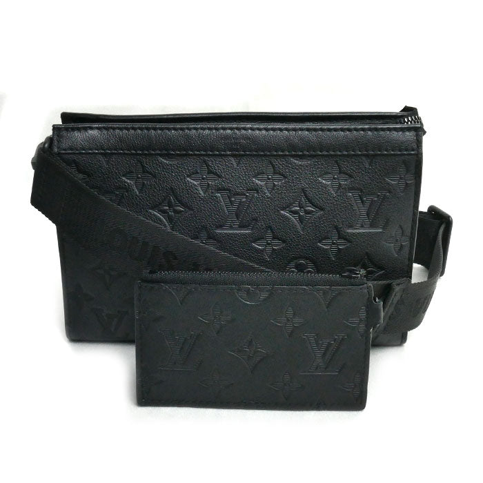 LOUIS VUITTON ルイ・ヴィトン ガストン･ウェアラブル ウォレット ショルダーバッグ ブラック M81115 ＩＣ メンズ【中古】
