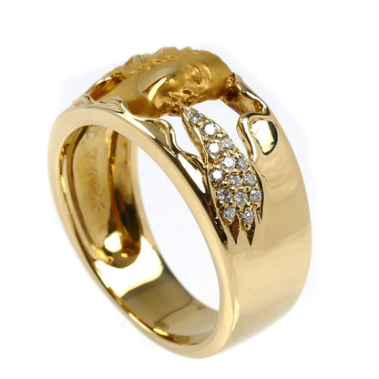 Carrera y Carrera カレライカレラ K18YG イエローゴールド 女神の息吹 ダイヤ リング・指輪 ダイヤモンド 13号 8.0g レディース【中古】【美品】