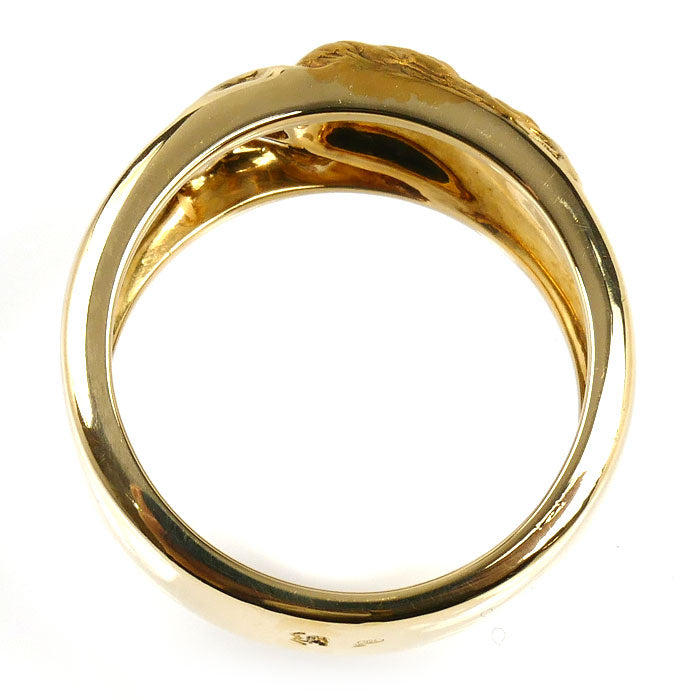 Carrera y Carrera カレライカレラ K18YG イエローゴールド 女神の息吹 ダイヤ リング・指輪 ダイヤモンド 13号 8.0g レディース【中古】【美品】