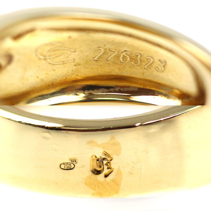 Carrera y Carrera カレライカレラ K18YG イエローゴールド 女神の息吹 ダイヤ リング・指輪 ダイヤモンド 13号 8.0g レディース【中古】【美品】