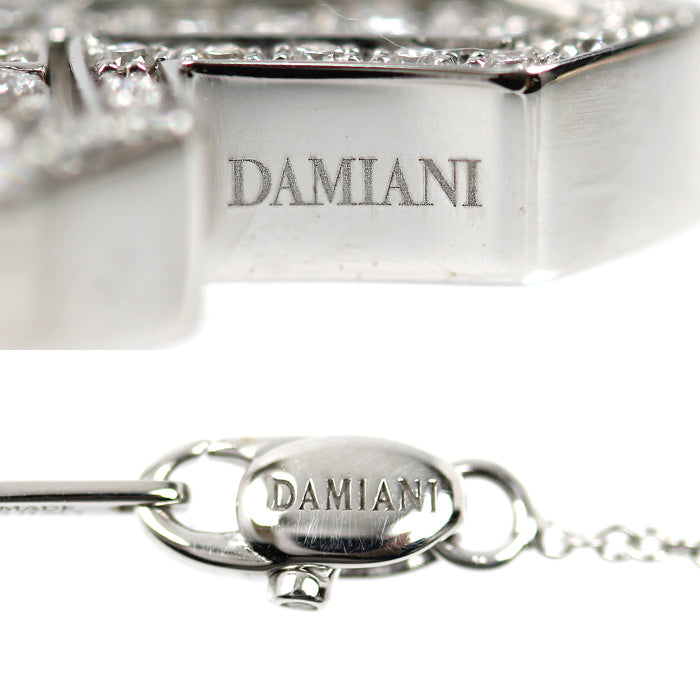 Damiani ダミアーニ K18WG ホワイトゴールド ベルエポック クラウン ダイヤ ネックレス 20089078 ダイヤモンド 7.0g 50cm レディース【中古】【美品】