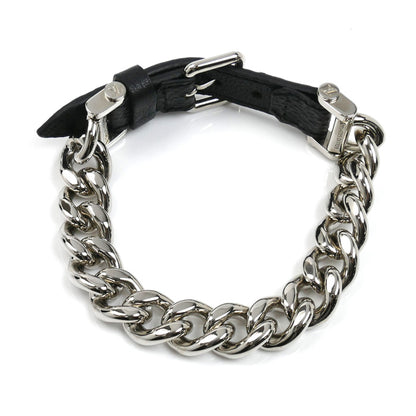 LOUIS VUITTON ルイ・ヴィトン メタル レザー チェーン モノグラム エクリプス ブレスレット M64225 DI1128 メンズ【中古】【美品】