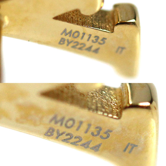 LOUIS VUITTON ルイ・ヴィトン エナメル/メタル LVアイコニック ピアス M01135 BY2244 レディース【中古】