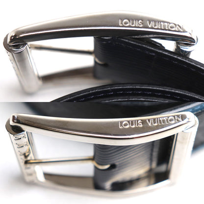 LOUIS VUITTON ルイ・ヴィトン サンチュール リヴェルソ ベルト モノグラム エクリプス グレー ブルー MP019 BC2167 メンズ【中古】