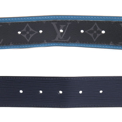 LOUIS VUITTON ルイ・ヴィトン サンチュール リヴェルソ ベルト モノグラム エクリプス グレー ブルー MP019 BC2167 メンズ【中古】