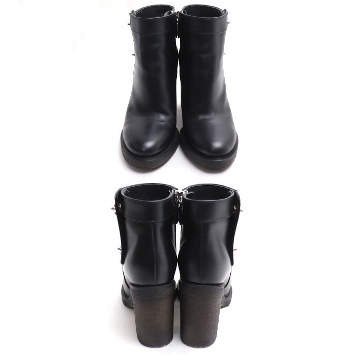 CHANEL シャネル ココマーク ターンロック ショートブーツ ブーツ ブラック G31285 
36C サイドジップ レディース【中古】【美品】