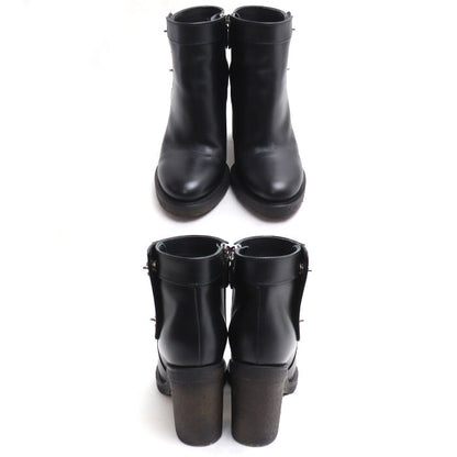 CHANEL シャネル ココマーク ターンロック ショートブーツ ブーツ ブラック G31285 
36C サイドジップ レディース【中古】【美品】