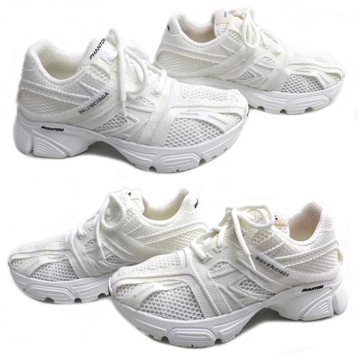 BALENCIAGA バレンシアガ PHANTOM ファントム スニーカー ホワイト 24.5cm レディース【中古】
