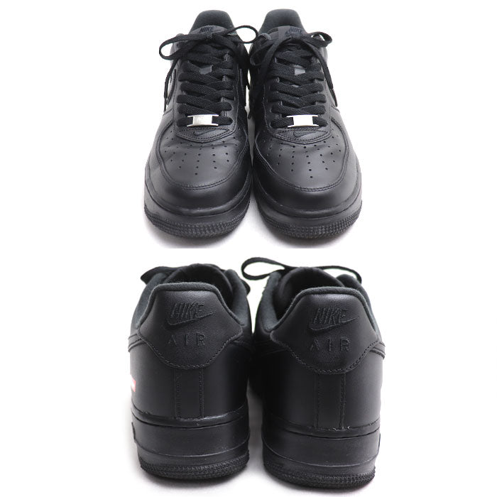 NIKE ナイキ Supreme × Nike Air Force 1 Low エアフォース1 ロー スニーカー ブラック CU9225-001 27cm メンズ【中古】【美品】