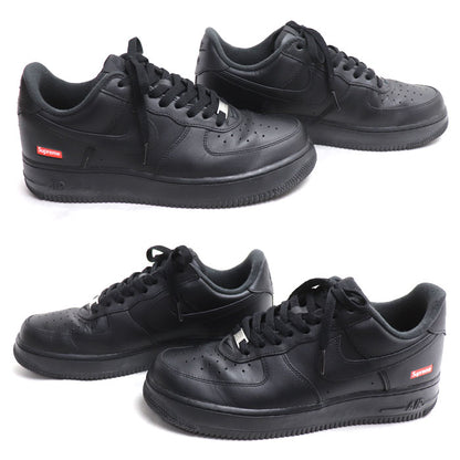 NIKE ナイキ Supreme × Nike Air Force 1 Low エアフォース1 ロー スニーカー ブラック CU9225-001 27cm メンズ【中古】【美品】