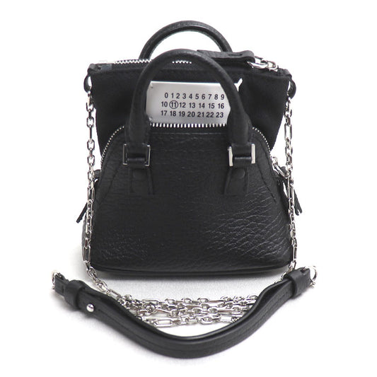 MAISON MARGIELA メゾンマルジェラ 5AC クラシック BABY ポーチ チェーンショルダー ショルダーバッグ ブラック SB3WG0025 P4455 T8013 レディース【中古】【美品】
