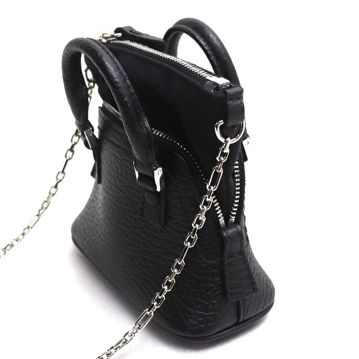 MAISON MARGIELA メゾンマルジェラ 5AC クラシック BABY ポーチ チェーンショルダー ショルダーバッグ ブラック SB3WG0025 P4455 T8013 レディース【中古】【美品】