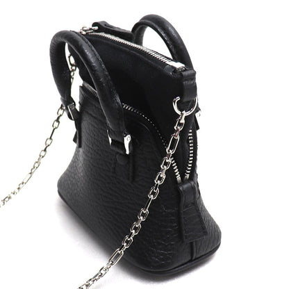 MAISON MARGIELA メゾンマルジェラ 5AC クラシック BABY ポーチ チェーンショルダー ショルダーバッグ ブラック SB3WG0025 P4455 T8013 レディース【中古】【美品】