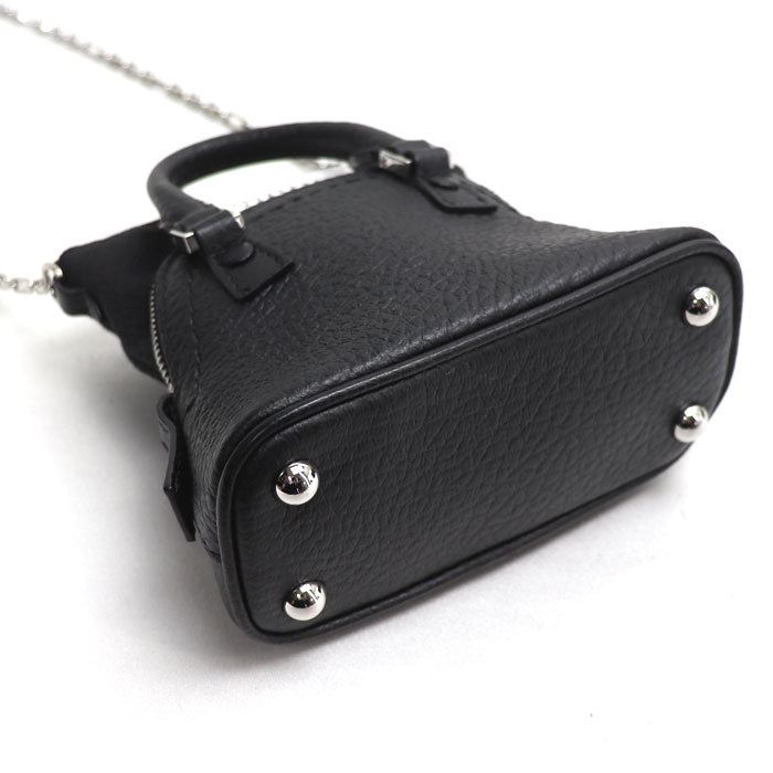 MAISON MARGIELA メゾンマルジェラ 5AC クラシック BABY ポーチ チェーンショルダー ショルダーバッグ ブラック SB3WG0025 P4455 T8013 レディース【中古】【美品】