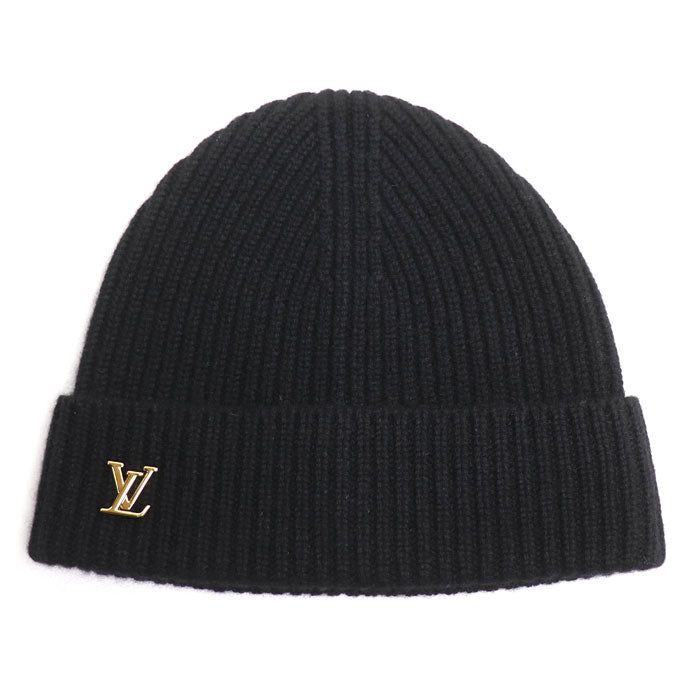 LOUIS VUITTON ルイ・ヴィトン ビーニー LV スパーク ニットキャップ ブラック M77877 RN1254 
S レディース【中古】【美品】