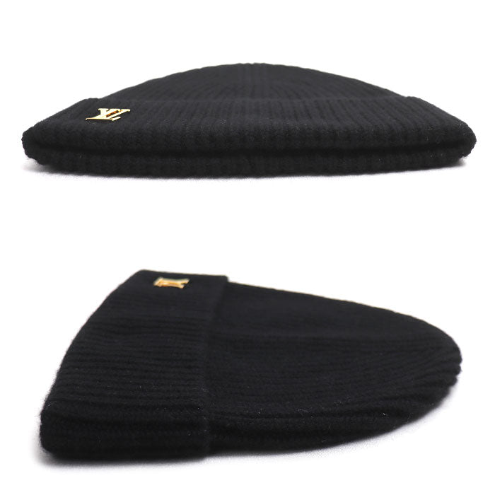 LOUIS VUITTON ルイ・ヴィトン ビーニー LV スパーク ニットキャップ ブラック M77877 RN1254 
S レディース【中古】【美品】