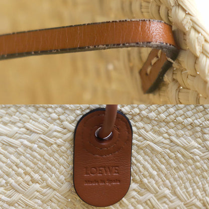 LOEWE ロエベ アナグラム バスケットバッグ スモール ショルダーバッグ ナチュラル/タン A223P65X01 レディース【中古】【美品】