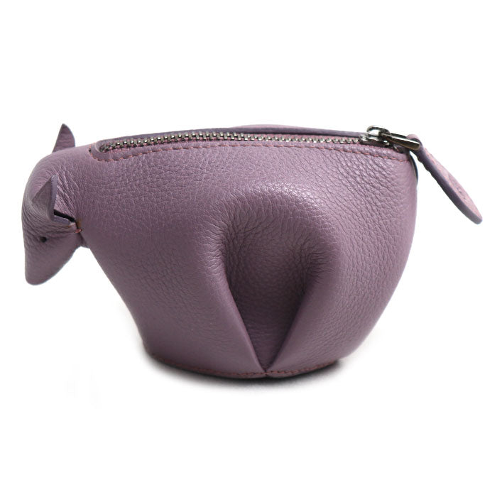 LOEWE ロエベ アニマル ウシ モチーフ コインケース パープル レディース【中古】【美品】