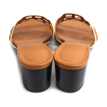 HERMES エルメス タンデム シェーヌダンクル サンダル ブラウン 36 レディース【中古】【美品】