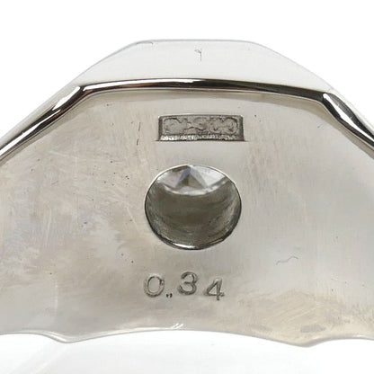 Pt900プラチナ リング・指輪 ダイヤモンド0.34ct 20号 19.4g メンズ【中古】【美品】
