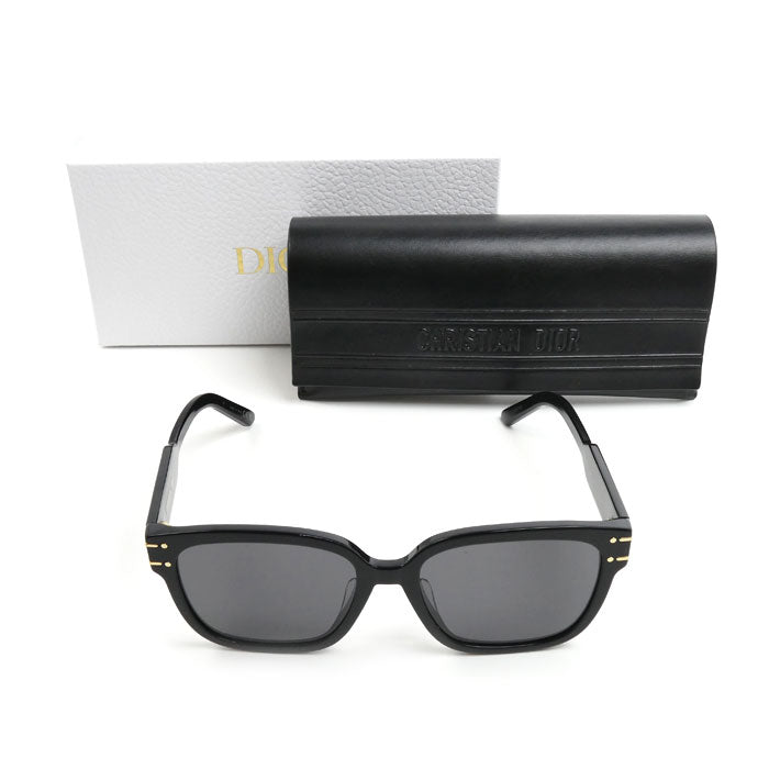 Dior ディオール Signature S7F サングラス ブラック NSGTS7FXR_10A0 レディース 58□18 145【中古】【美品】
