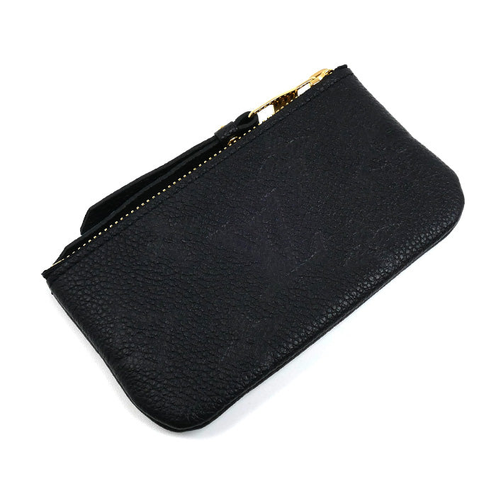 LOUIS VUITTON ルイ・ヴィトン ポシェットクレ コインケース モノグラムアンプラント ブラック M80879 CT5203 レディース【中古】【美品】