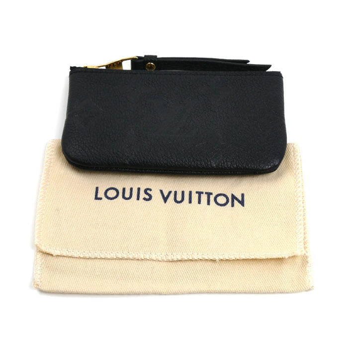 LOUIS VUITTON ルイ・ヴィトン ポシェットクレ コインケース モノグラムアンプラント ブラック M80879 CT5203 レディース【中古】【美品】