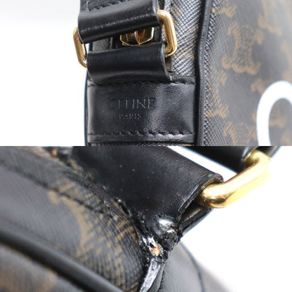 CELINE セリーヌ トリオンフ ショルダーバッグ ブラック 194502CIM.380G レディース【中古】