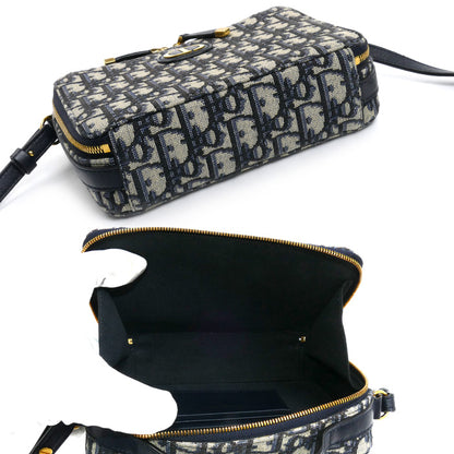 Dior ディオール トロッター オブリーク 30 モンテーニュ 2Wayショルダーバッグ ベージュ×ネイビー S2141UTZQ_M928 レディース【中古】【美品】