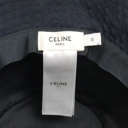 CELINE セリーヌ ロゴプリント ハット ブラック 2AU5B968P M レディース【中古】