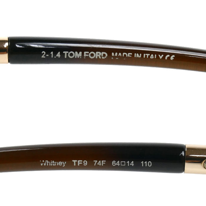 TOM FORD トムフォード Whitney サングラス ブラウン TF9 74F 64□14 110 レディース【中古】