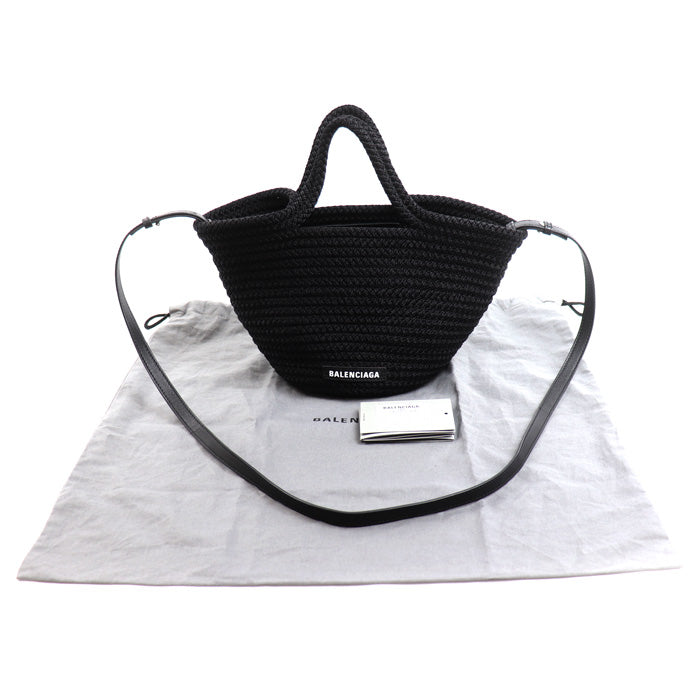 BALENCIAGA バレンシアガ イビザ スモール 2Wayショルダーバッグ ブラック 695612 レディース【中古】