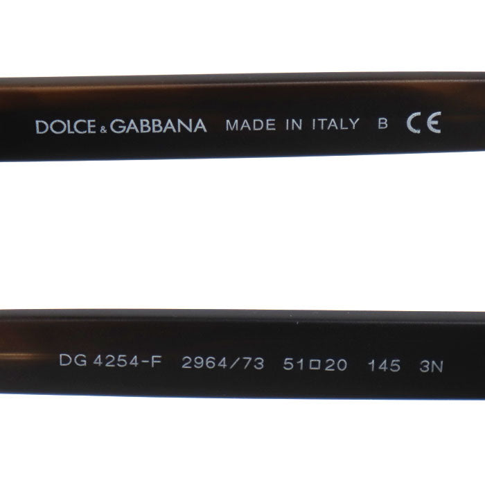 DOLCE&GABBANA ドルチェアンドガッバーナ サングラス ブラウン ハバナ DG4254-F 51□20 145 3N レディース【中古】