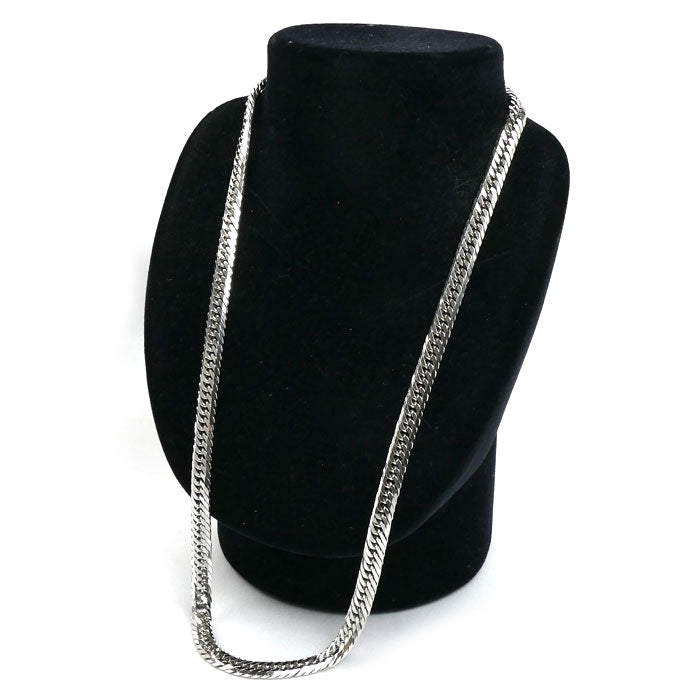 Pt850プラチナ ネックレス 喜平8面トリプルカット 101.0g 60cm メンズ【中古】