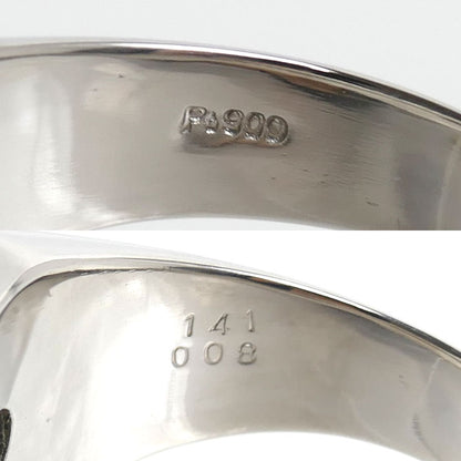 Pt900プラチナ リング・指輪 サファイア1.41ct ダイヤモンド0.08ct 22.5号 15.1g メンズ【中古】【美品】