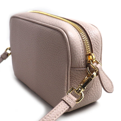 PRADA プラダ レザーミニバッグ ショルダーバッグ ピンクベージュ 1NF060 2DKV F0NZ2 ICチップ レディース【中古】【美品】