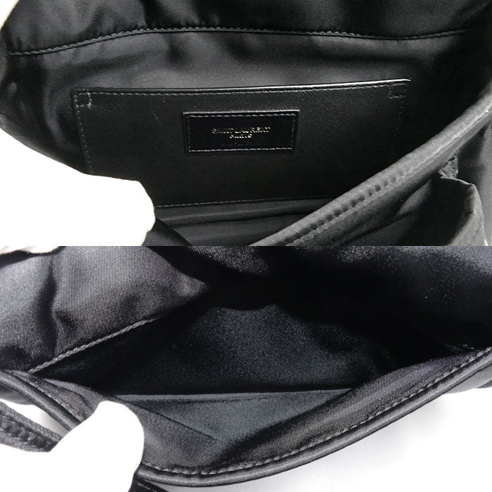 SAINT LAURENT サンローラン ニキ スモールメッセンジャー ショルダーバッグ ブラック 776611FACKH1000 メンズ【中古】【美品】