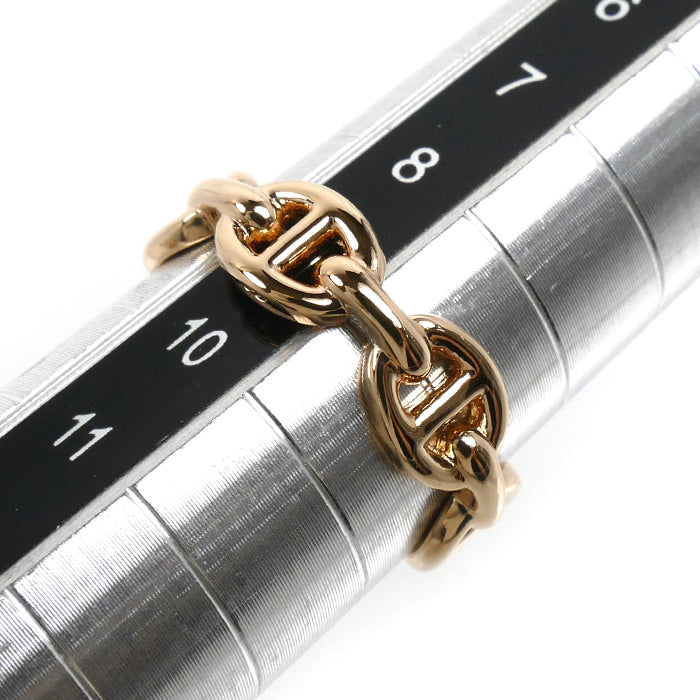 HERMES エルメス K18PG ピンクゴールド シェーヌダングル アンシェネPM リング・指輪 H110025B 00049 9号 49 4.0g レディース【中古】【美品】