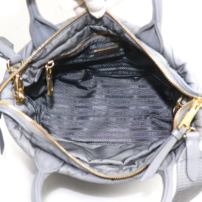 PRADA プラダ Re-Nylon パデット トート ショルダーバッグ グレー 1BG373_RDJN レディース【中古】