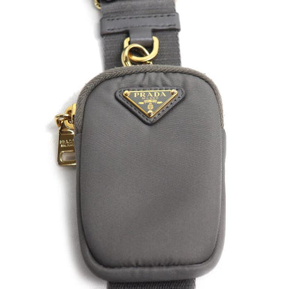PRADA プラダ Re-Nylon パデット トート ショルダーバッグ グレー 1BG373_RDJN レディース【中古】