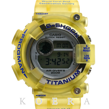 CASIO カシオ G-SHOCK イルクジ フロッグマン 腕時計 電池式 WCCS イエロー DW-8201WC-2T メンズ【中古】