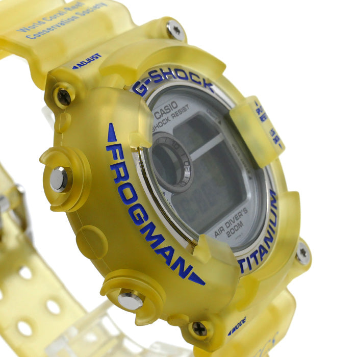 CASIO カシオ G-SHOCK イルクジ フロッグマン 腕時計 電池式 WCCS イエロー DW-8201WC-2T メンズ【中古】