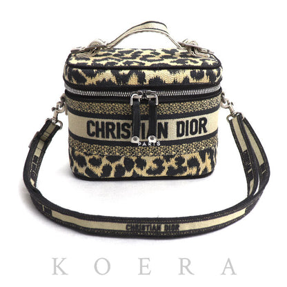 Dior ディオール バニティスモール トラベル レオパード 2Wayショルダーバッグ S5529VRHM_M918 レディース【中古】