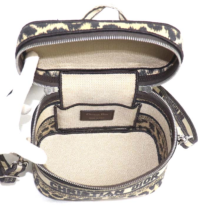 Dior ディオール バニティスモール トラベル レオパード 2Wayショルダーバッグ S5529VRHM_M918 レディース【中古】