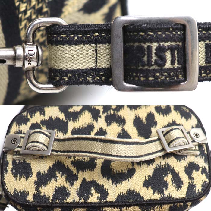 Dior ディオール バニティスモール トラベル レオパード 2Wayショルダーバッグ S5529VRHM_M918 レディース【中古】