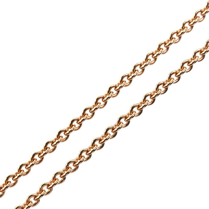 HERMES エルメス K18PG ピンクゴールド ヴェルティージュ クール ネックレス H119311B ダイヤモンド 6.9g 40～42cm レディース【中古】
